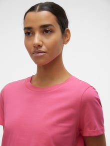 Vero Moda VMPAULA T-shirts -Raspberry Sorbet - 10243889