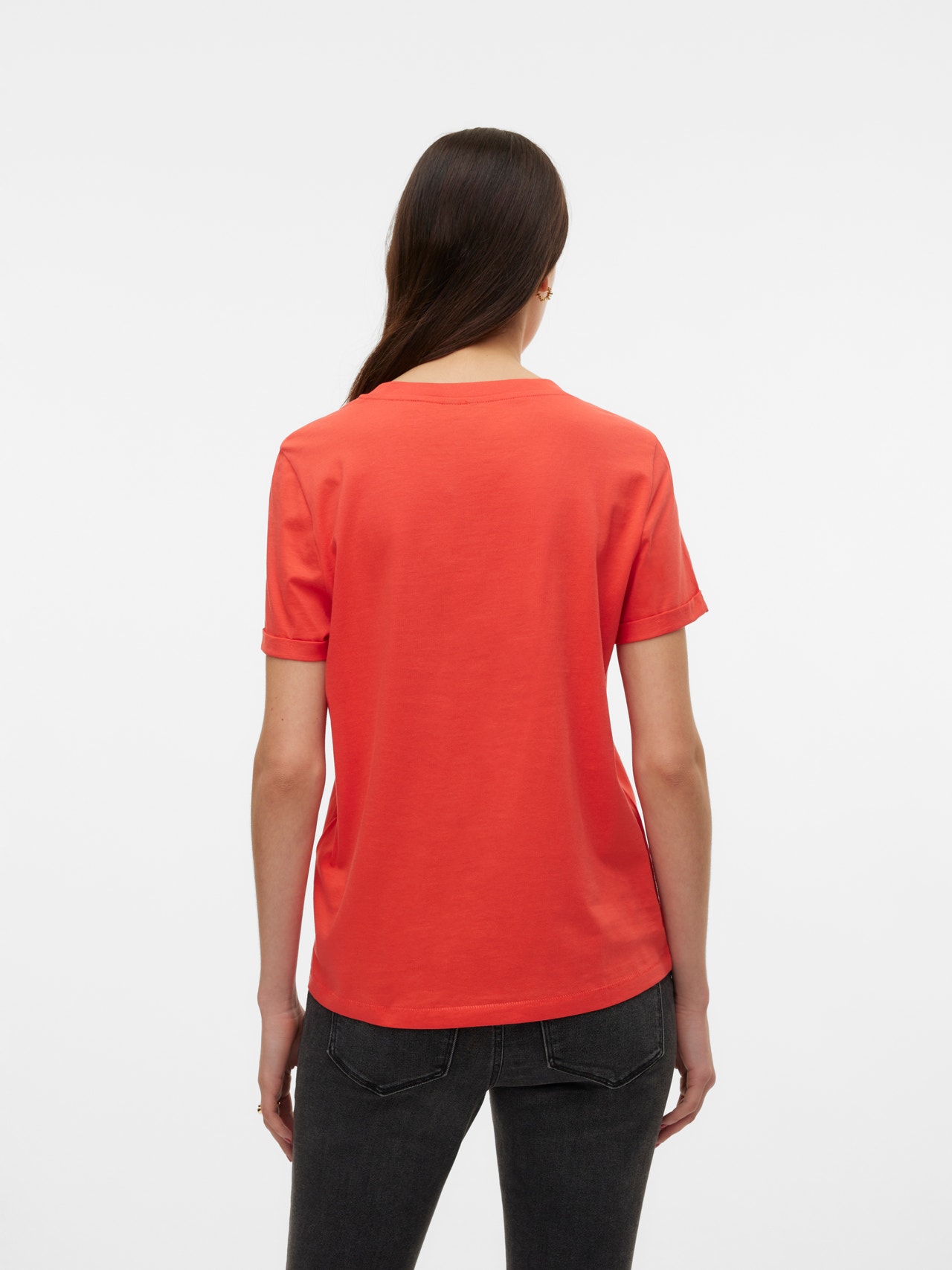 Vero Moda VMPAULA T-Shirt -Cayenne - 10243889
