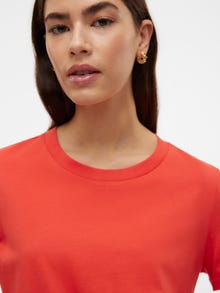 Vero Moda VMPAULA T-shirts -Cayenne - 10243889