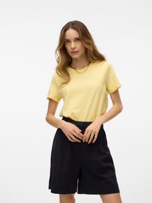 Vero Moda VMPAULA T-Shirt -Mellow Yellow - 10243889