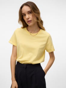 Vero Moda VMPAULA T-Shirt -Mellow Yellow - 10243889