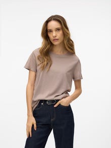 Vero Moda VMPAULA T-shirts -Moon Rock - 10243889