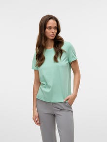 Vero Moda VMPAULA T-Shirt -Birds Egg Green - 10243889