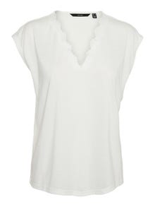Vero Moda VMCARRIE T-Shirt -Snow White - 10244100