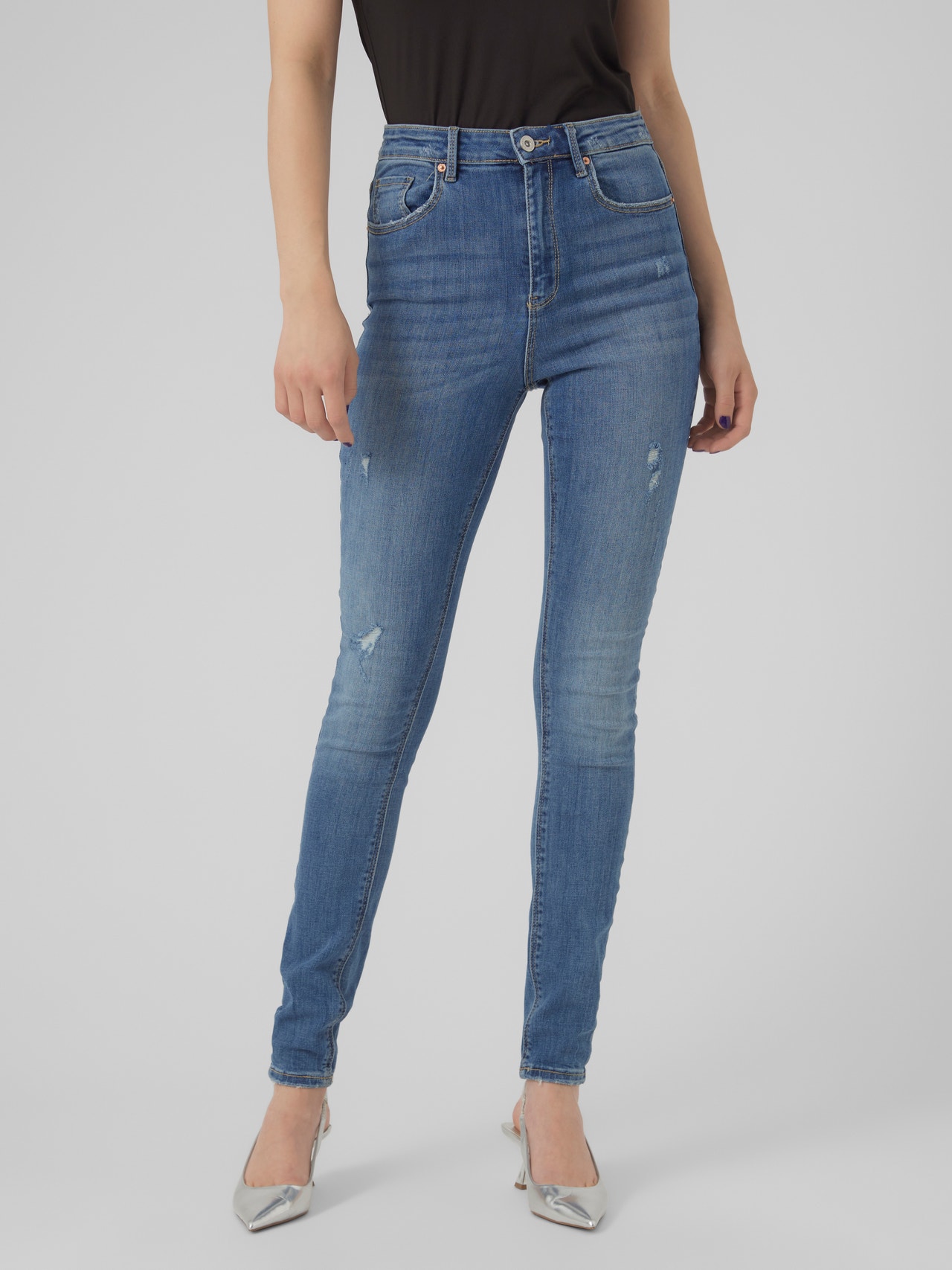 VMSOPHIA Jeans | Medium Blue | Vero Moda® | Stretchjeans