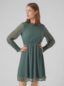Vero Moda VMSMILLA Krótka sukienka -Dark Forest - 10244553