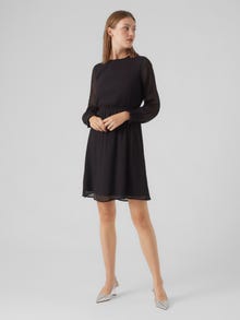 Vero Moda VMSMILLA Kort kjole -Black - 10244553