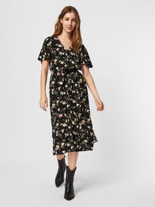 Vero Moda VMSIMPLY Long dress -Black - 10245141