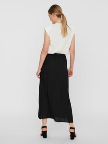 Vero Moda VMEASY Hög midja Lång kjol -Black - 10245157