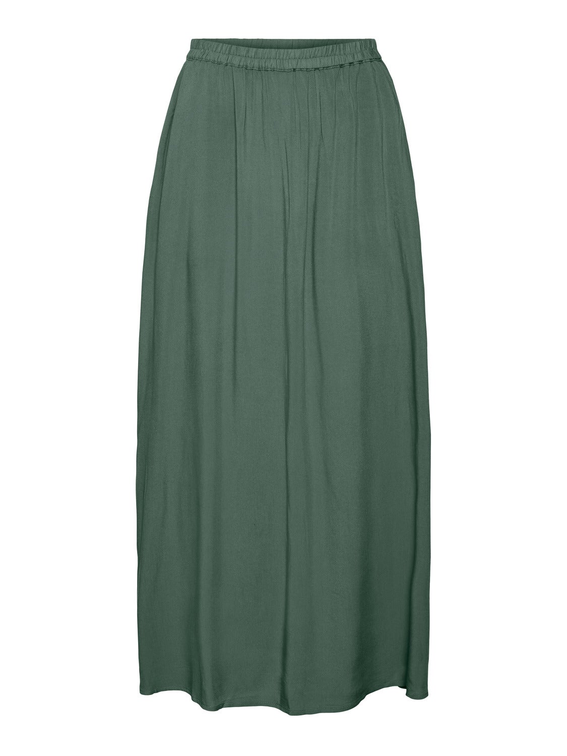 VMEASY High waist Lange rok Midden Groen Vero Moda