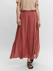 Vero Moda VMEASY Korkea vyötärö Pitkä hame -Marsala - 10245157