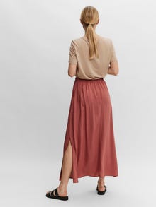 Vero Moda VMEASY High waist Long Skirt -Marsala - 10245157