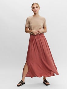 Vero Moda VMEASY Korkea vyötärö Pitkä hame -Marsala - 10245157