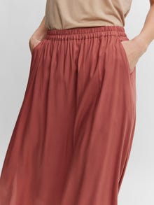 Vero Moda VMEASY Korkea vyötärö Pitkä hame -Marsala - 10245157