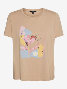 Vero Moda VMHELAOLLY T-Shirt -Nomad - 10245247