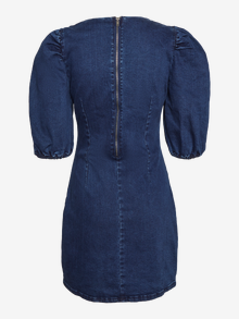 Vero Moda VMAIMEE Trumpa suknelė -Dark Blue Denim - 10245690