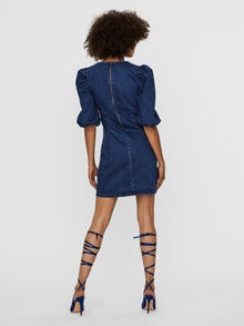 Vero Moda VMAIMEE Trumpa suknelė -Dark Blue Denim - 10245690