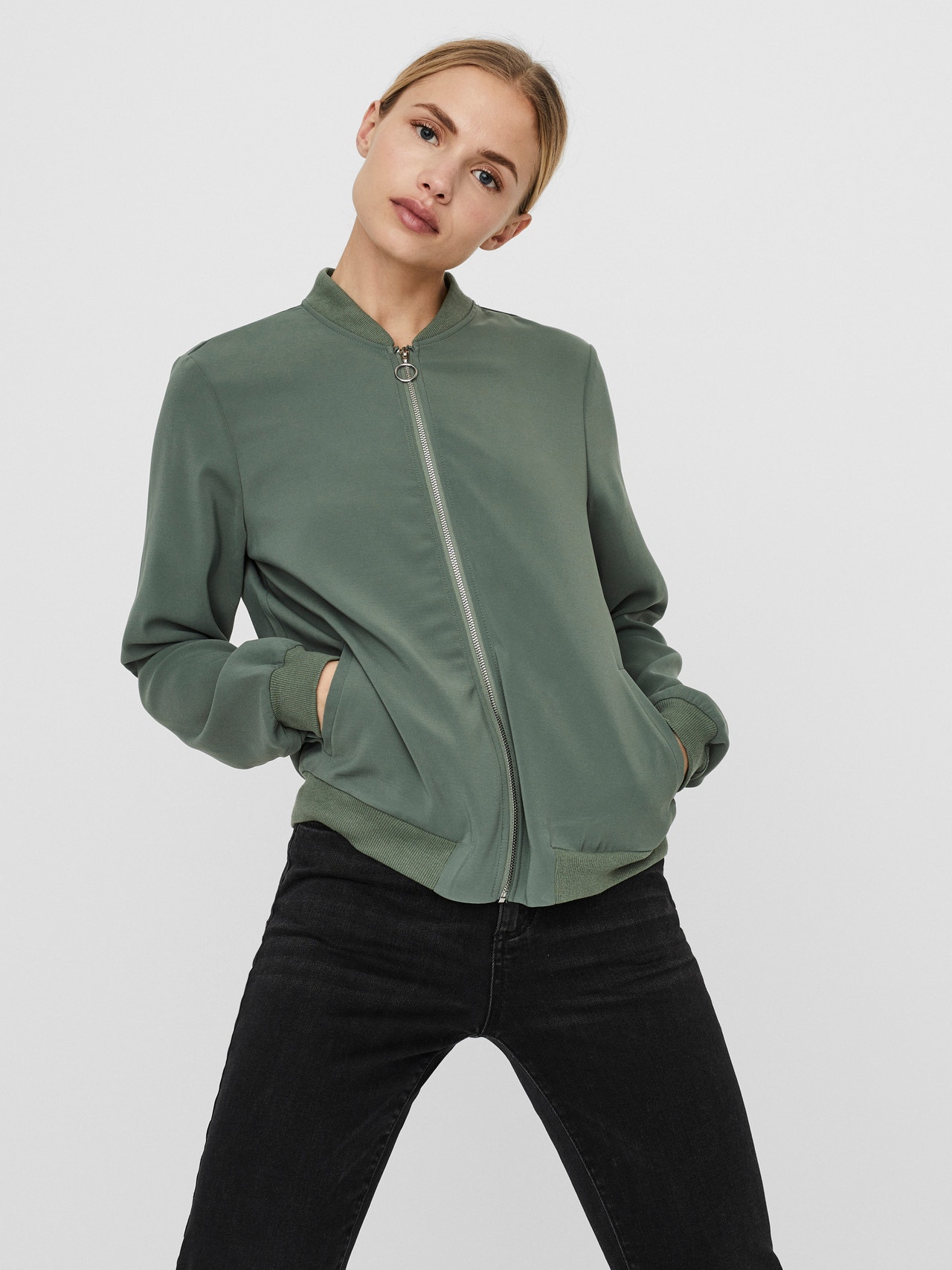Bomber jacket | Medium Green Vero Moda®