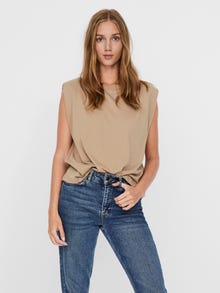 Vero Moda VMEMELY T-shirt -Silver Mink - 10246131