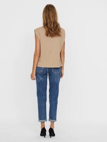 Vero Moda VMEMELY T-Shirt -Silver Mink - 10246131