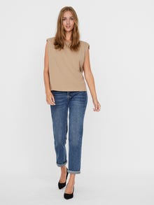 Vero Moda VMEMELY T-Shirt -Silver Mink - 10246131