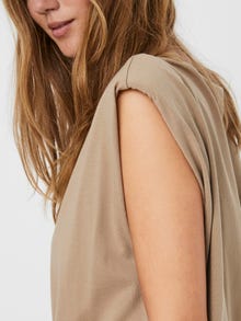 Vero Moda VMEMELY T-Shirt -Silver Mink - 10246131