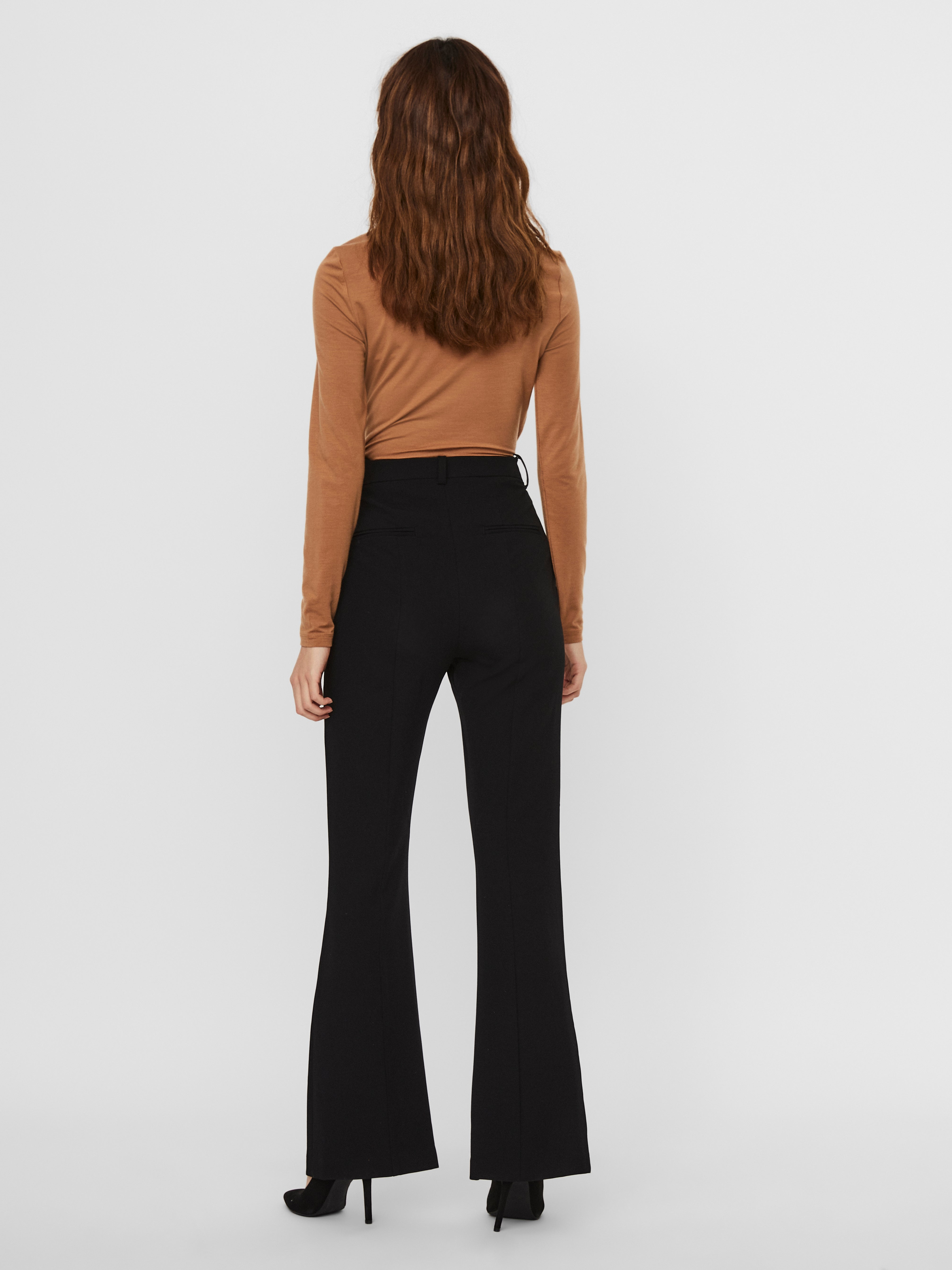 Flared broek cheap high waist