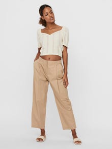 Vero Moda Ruumikas lõige Kõrge värvel Puuvillased püksid -Nomad - 10246856