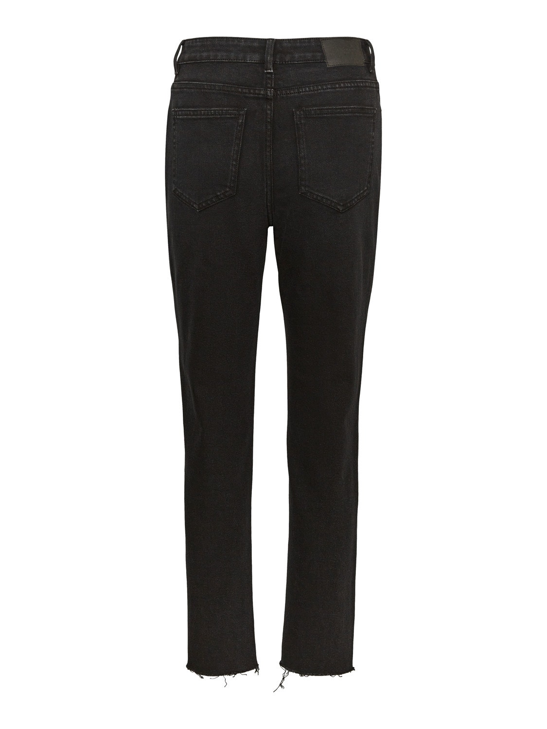 Vero Moda VMBRENDA Hög midja Rak passform Jeans -Black Denim - 10247008