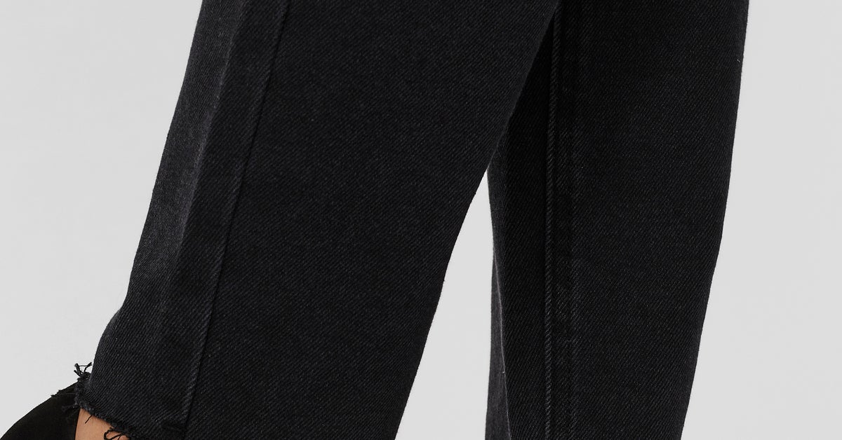 VERO MODA VMBRENDA, Jeans Straight Fit A Vita Alta, Effetto Usato, Sostenibile