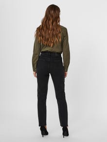 Vero Moda VMBRENDA Høyt snitt Straight Fit Jeans -Black Denim - 10247008