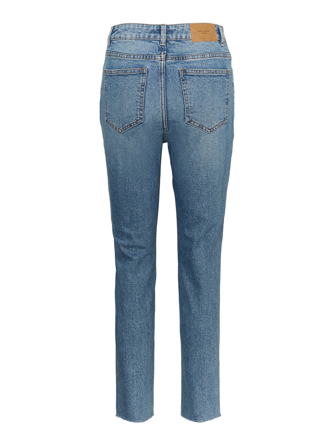 Vero Moda VMBRENDA Wysoki stan Krój prosty Jeans -Light Blue Denim - 10247009