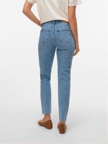 Vero Moda VMBRENDA Wysoki stan Krój mom Jeans -Light Blue Denim - 10247009