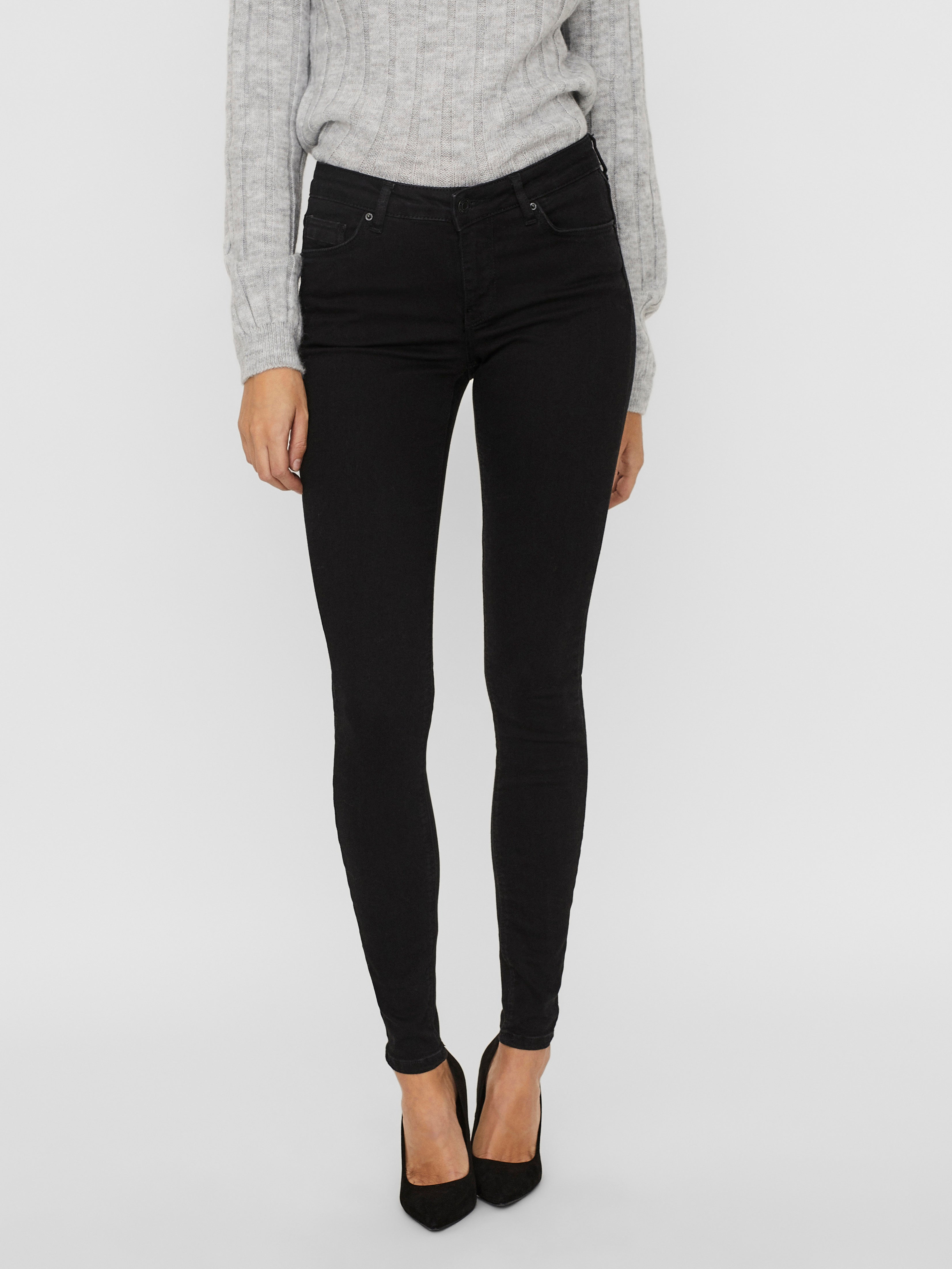 vero moda black skinny jeans