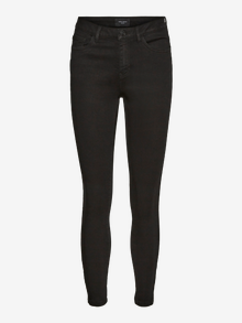 Vero Moda VMTILDE Mid Rise Slim Fit Jeans -Black Denim - 10247110