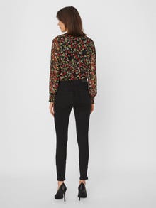 Vero Moda VMTILDE Mid Rise Slim Fit Jeans -Black Denim - 10247110