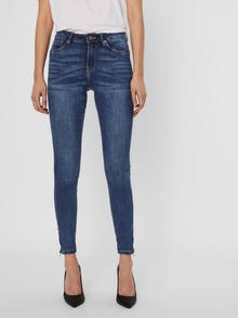 Vero Moda VMTILDE Normaali vyötärö Slim fit Farkut -Medium Blue Denim - 10247112