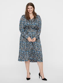 Vero Moda VMLULU Lang kjole -Black - 10247635