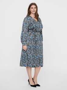 Vero Moda VMLULU Lang kjole -Black - 10247635