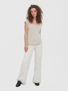 Vero Moda VMFILLI T-shirts -Silver Lining - 10247666
