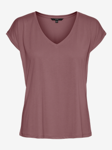 Vero Moda VMFILLI T-shirts -Rose Brown - 10247666