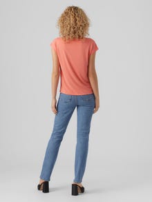 Vero Moda VMFILLI T-Shirt -Georgia Peach - 10247666