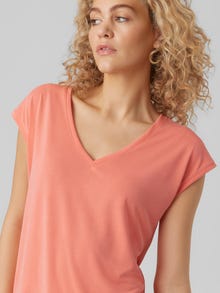 Vero Moda VMFILLI T-Shirt -Georgia Peach - 10247666