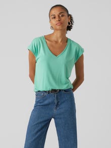 Vero Moda VMFILLI T-shirts -Jade Cream - 10247666