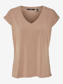 Vero Moda VMFILLI T-Shirt -Brown Lentil - 10247666