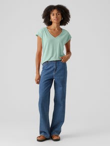 Vero Moda VMFILLI T-Shirt -Silt Green - 10247666
