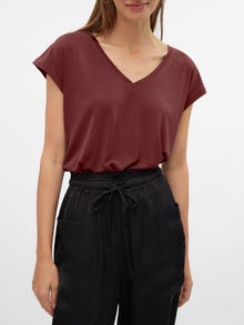 Vero Moda VMFILLI T-Shirt -Fired Brick - 10247666