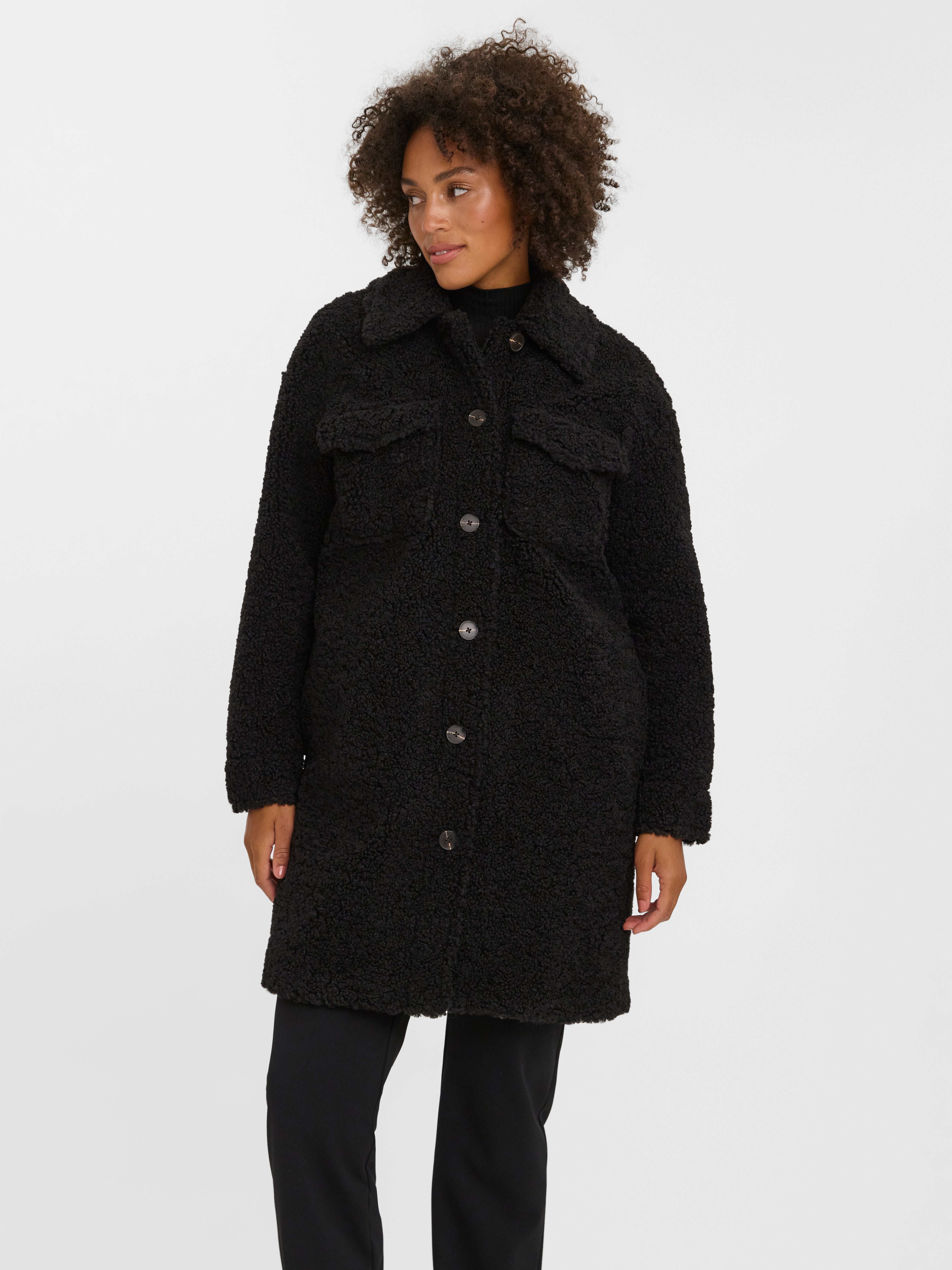Teddy Bear Coats \u0026 Jackets: Black 