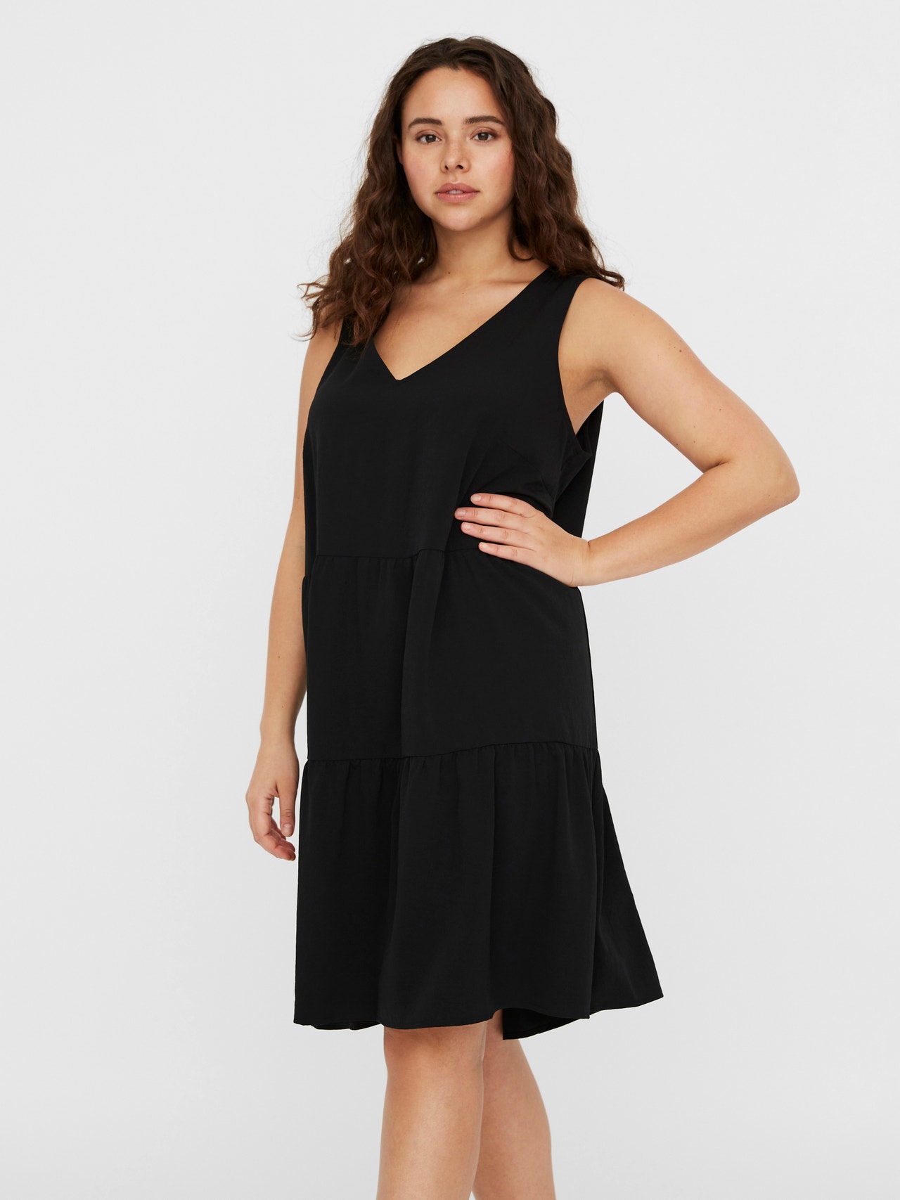 Vero Moda VMOLIVIA Lang kjole -Black - 10247784