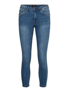 Vero Moda VMTANYA Middels høyt snitt Skinny Fit Jeans -Medium Blue Denim - 10247894